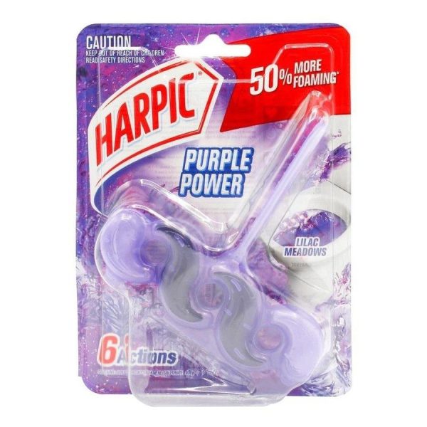 Harpic 35g Toilet Cleaner Cage 6 Actions Lilac Meadows