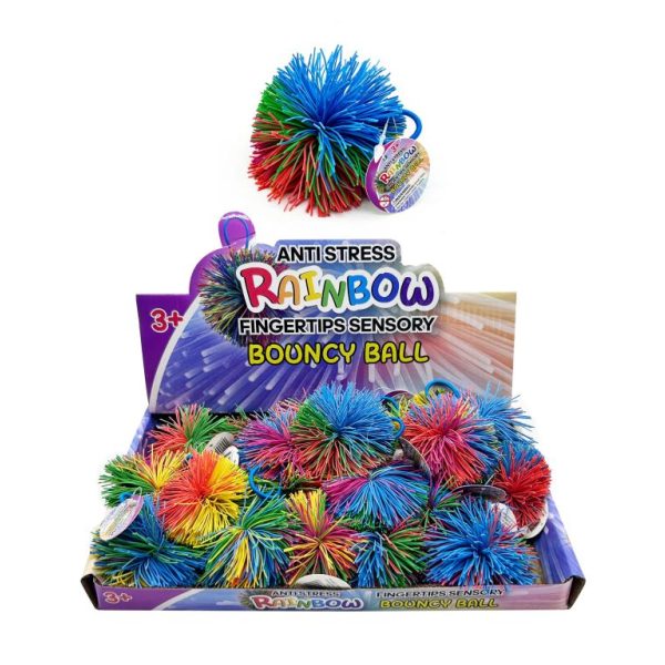 Rainbow Sensory Squishy String Ball