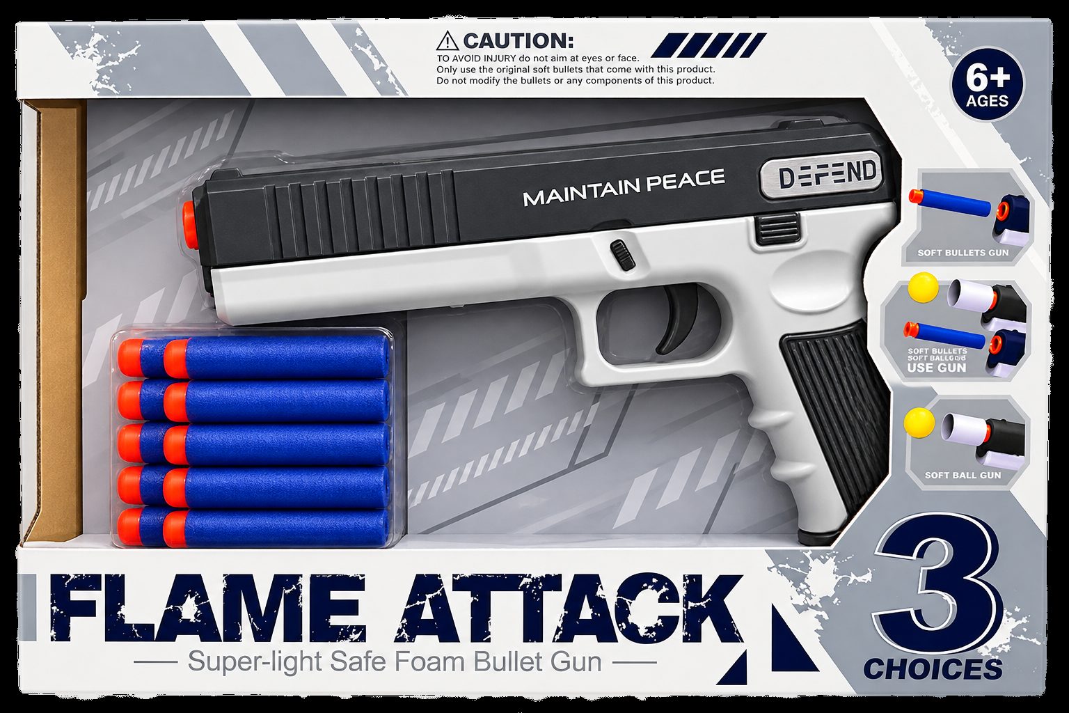 Flame Attack Toy Dart Gun