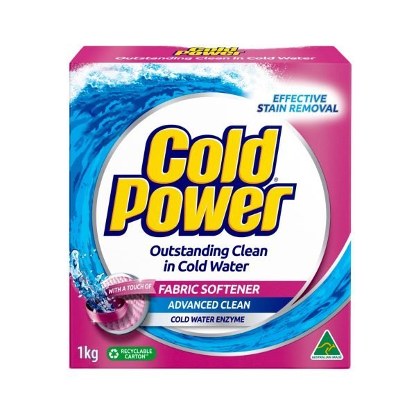 Cold Power 1kg Washing Powder Advanced Clean With A Touch Of Fabric Softener