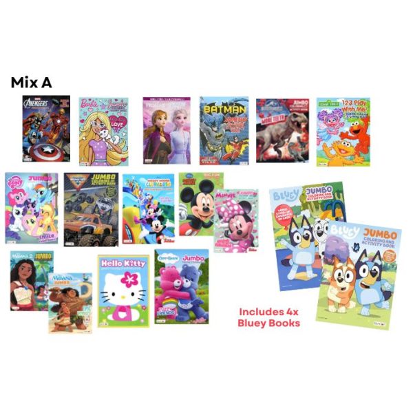 Licensed Colouring Books - Mix A