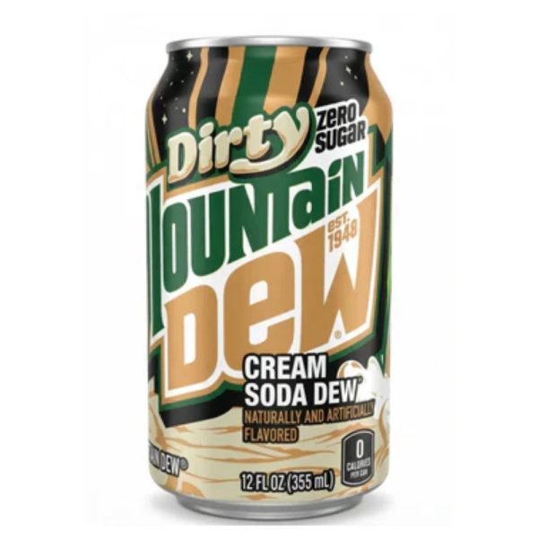 Mountain Dew Dirty Cream Soda Dew 355ml
