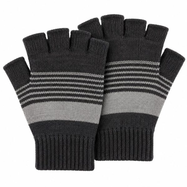 Stripped Fingerless Gloves