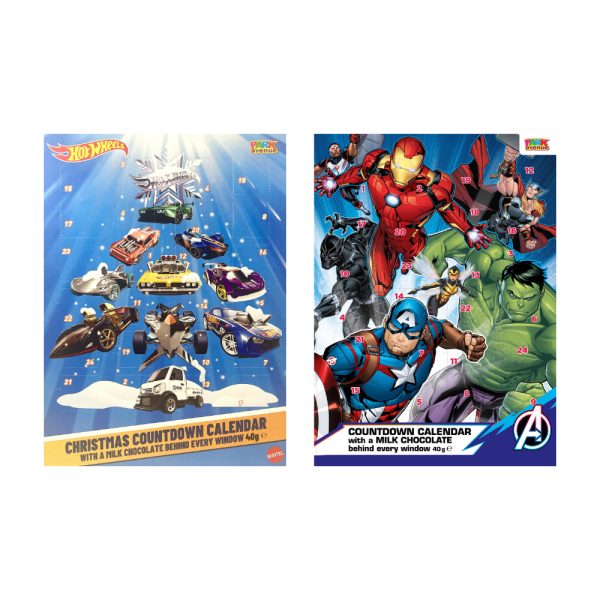 Assorted (Avengers / Hot Wheels) Advent Calendars 40g