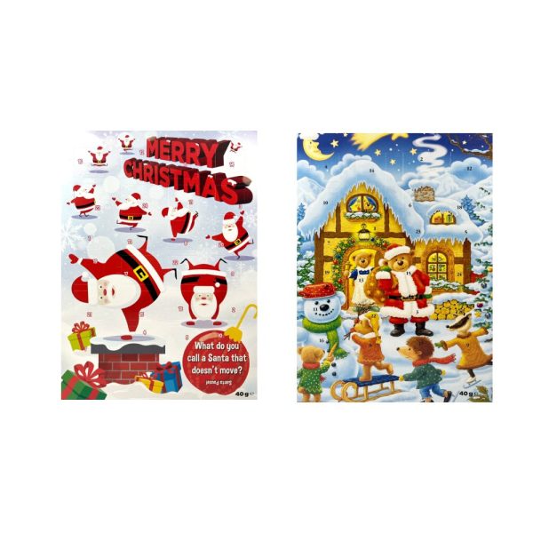 Assorted (Bear & Santa) Advent Calendars 40g