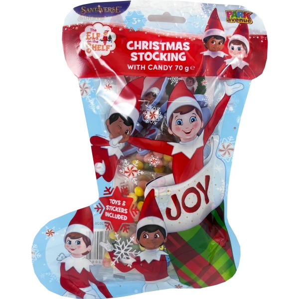 Elf on the Shelf Plastic Xmas Stocking 70g