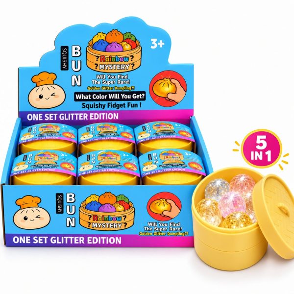 Squishy 5 in One Mini Dumplings (3cm) Set