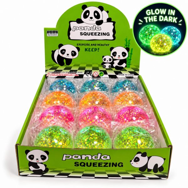 Squishy Maltose Glow in The Dark Glitter Ball