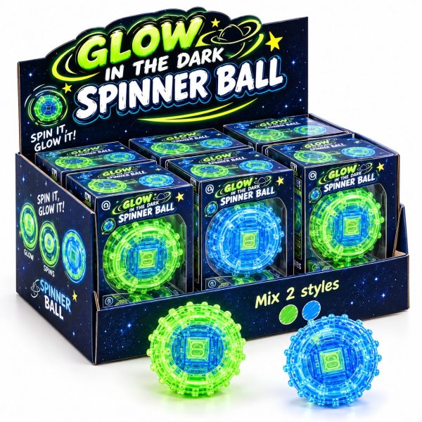 The Gyroscope Fidget Glow In Dark Rotating Ball