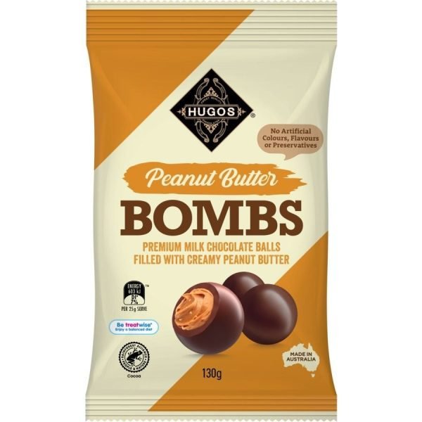 Hugos Peanut Butter Bombs 130g