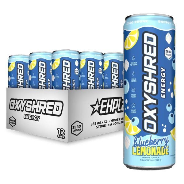 EHP Labs Oxyshred 355ml Energy Blueberry Lemonade