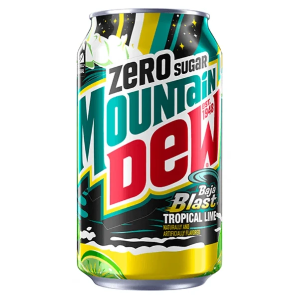 Mountain Dew Zero Sugar Baja Blast 355ml