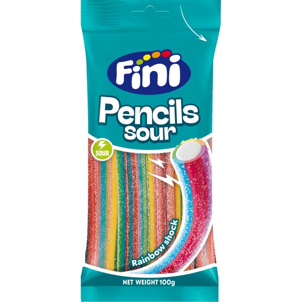 Fini Sour Pencils Rainbow 100g