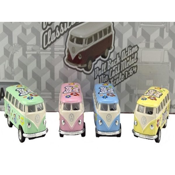 1962 Volkswagen Kombi Die-Cast Pull Back 7cm