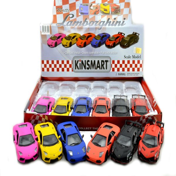 Lamborghini Matte Die-Cast Pull Back Car 13cm