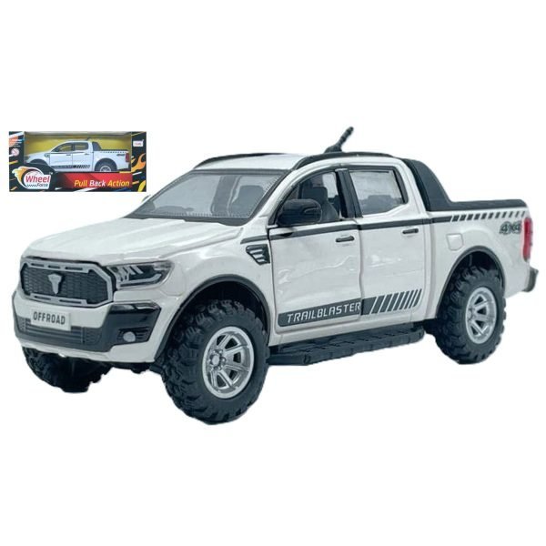 Trailblaster Pull Back Ute – White 1:32