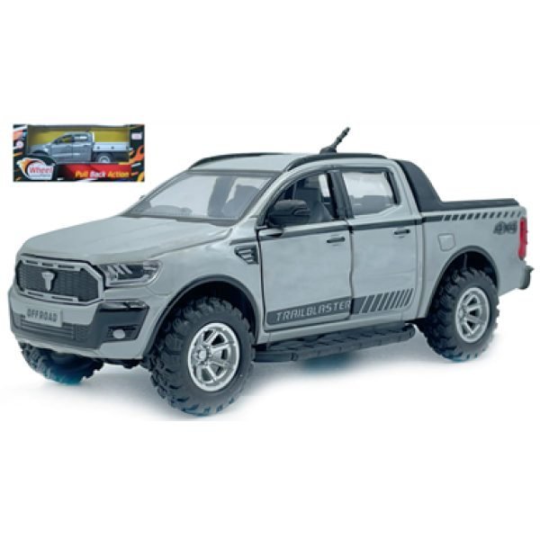 Trailblaster Pull Back Ute – Grey 1:32