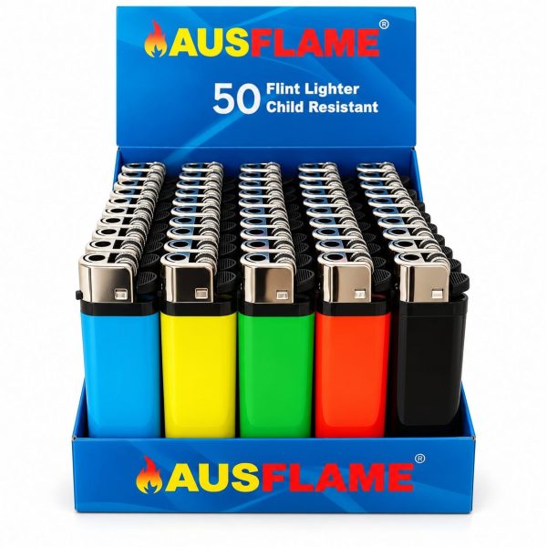Disposable Flint Lighter Solid Colours