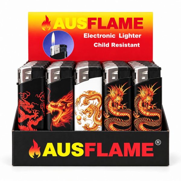 Electronic Refillable Lighter - Dragon