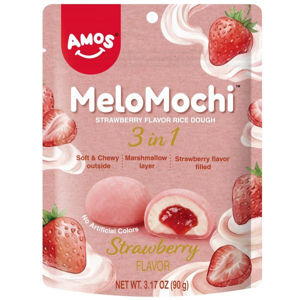 Amos Strawberry Melomochi 120g