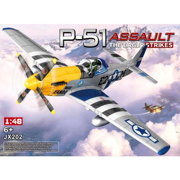 P-51 Mustang Quick-Build Model Kit – Black & White 1:48