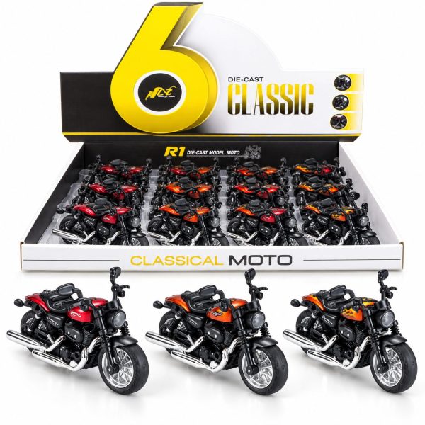 5" 1:14 Diecast Model Pull Back Moto Bike B