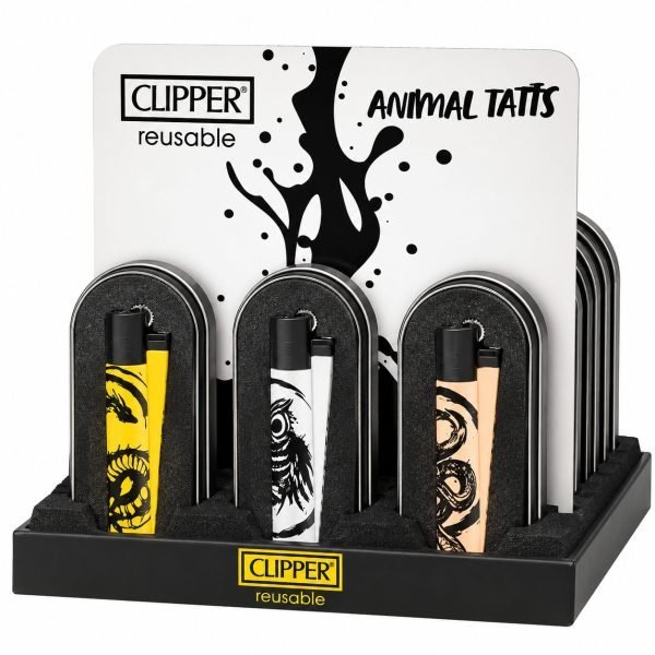 Clipper Premium Metal Jet Lighter - Animal Tatts