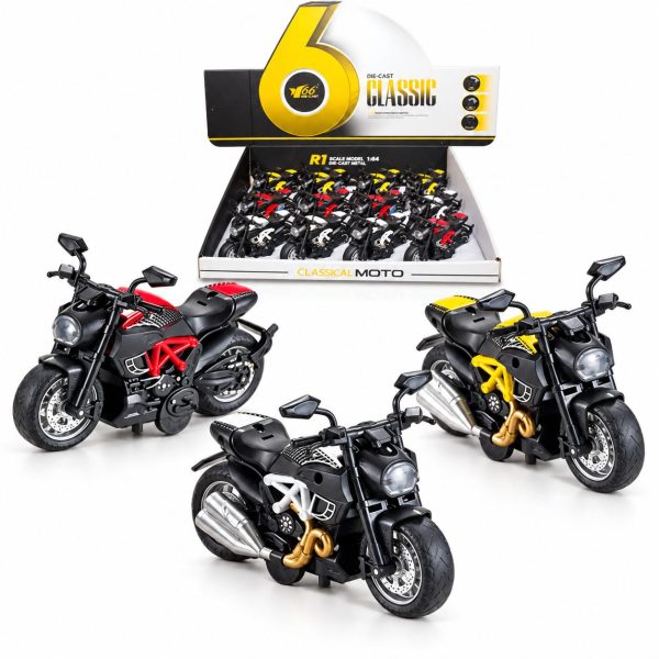 5" 1:14 Diecast Model Pull Back Moto Bike C