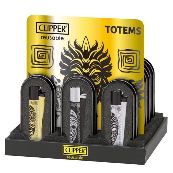 Clipper Premium Metal Jet Lighter - Totems