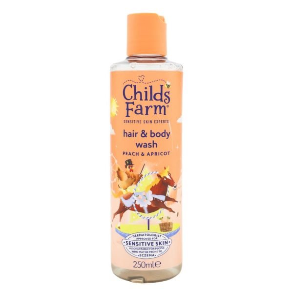 Childs Farm 250ml Hair And Body Wash Sensitive Skin Experts Peach And Apricot
