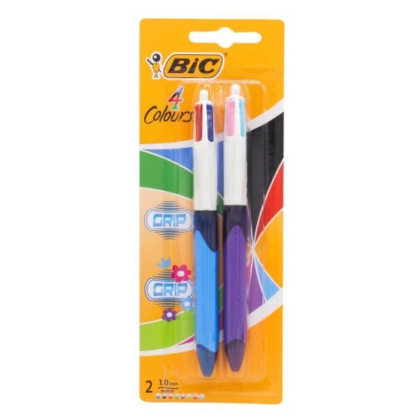 Bic PK2 4 Colours Pen Grip 1.0Mm Medium